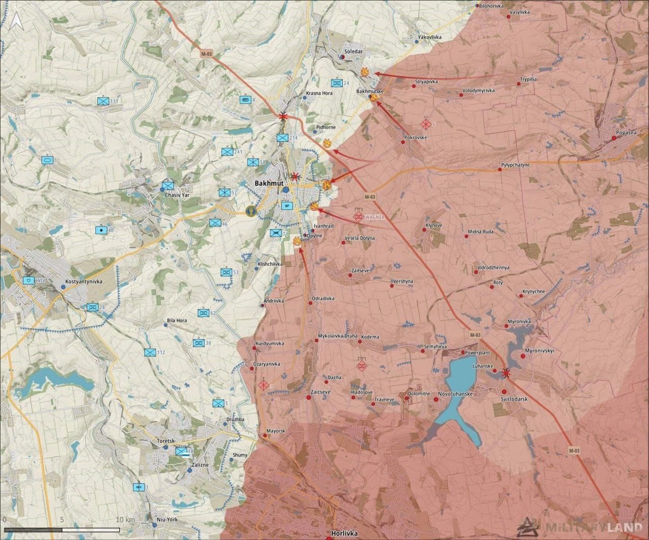 ЧВК Вагнера штурмует Бахмут, США поставят Украине Patriot, Лукашенко начал проверку боеготовности ВС. Что происходит на фронте