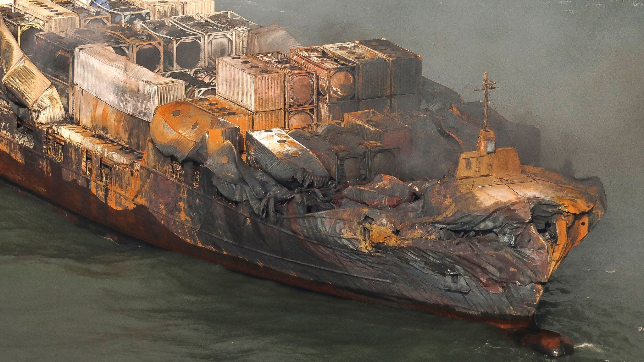 Британия предъявила обвинения в непредумышленном убийстве россиянину, который управлял сухогрузом Solong и протаранил американский танкер