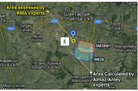 Алмаз-Антей установил примерно ту же вероятную область взрыва ракеты (но не пуска), что и бельгийцы. А вычислив место пуска, получили такой результат (Зарощенское туда попадает).