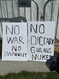 Нет войне, безнаказанности, диктатору, ГУЛАГам, «ядерке»