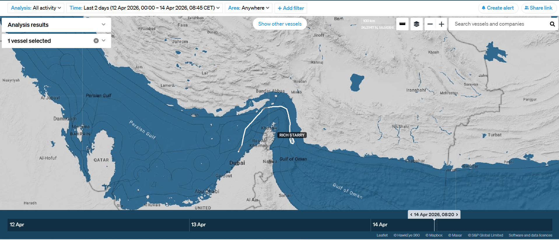 Маршрут Rich Starry 12-14 апреля 2026