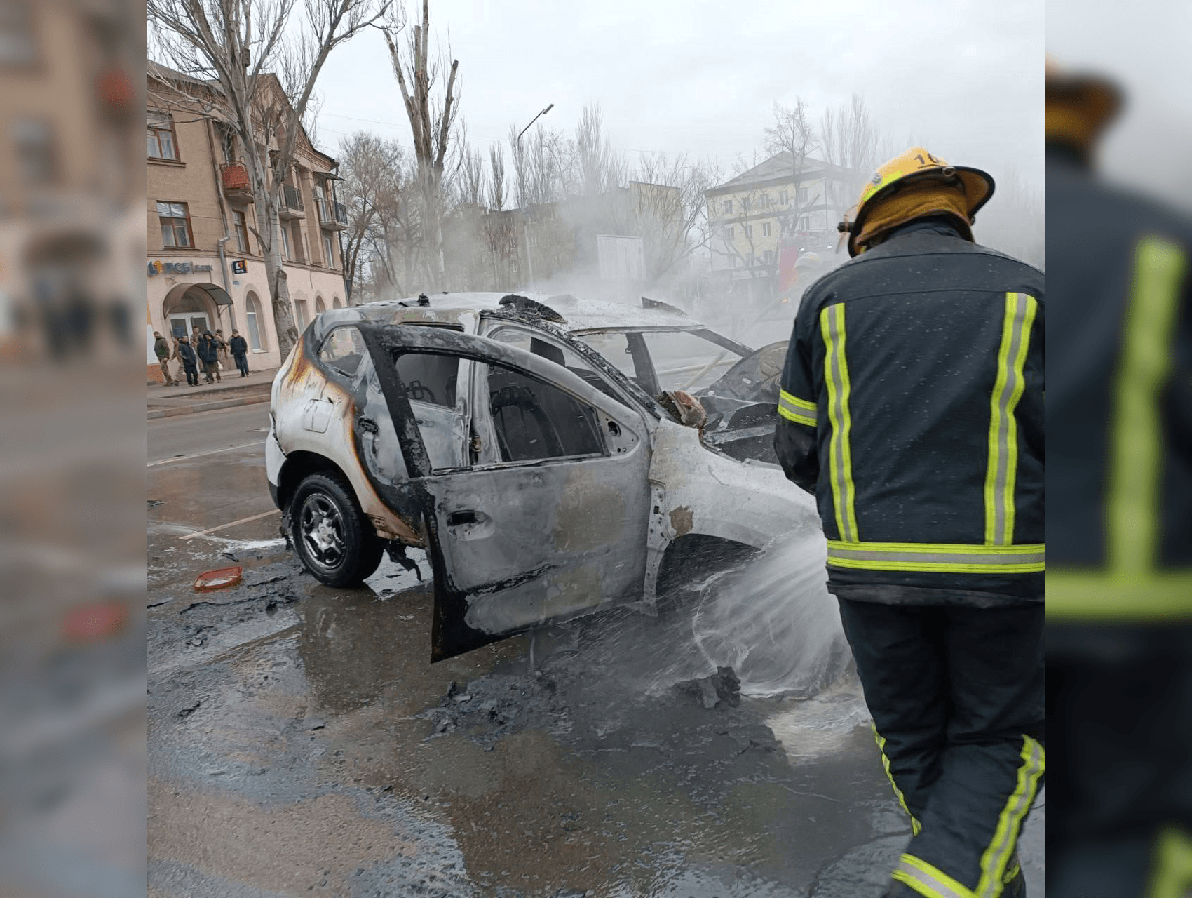 В центре Мелитополя взорвался автомобиль. Украинские СМИ пишут, что в нем были сотрудники ФСБ