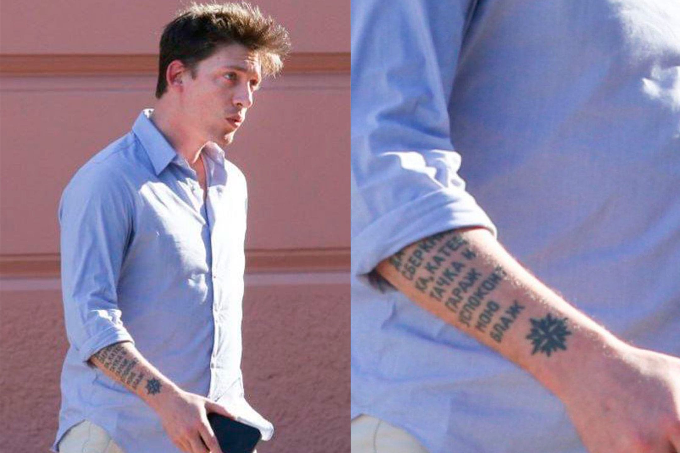 «Катер, тачка и гараж успокоит мою блаж». На руке советника нового аргентинского президента заметили тюремную татуировку на русском языке