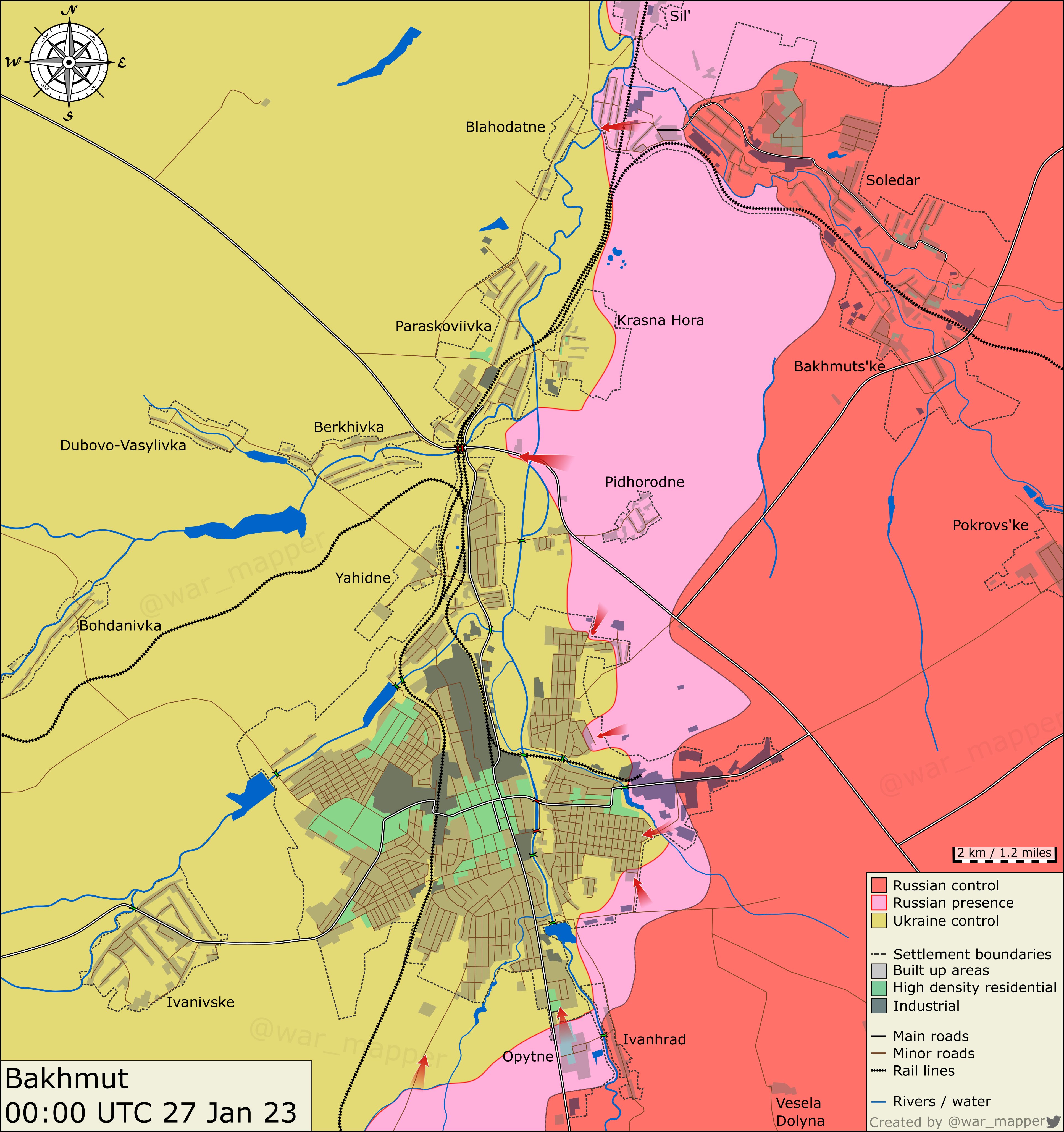 Ситуация в Бахмуте