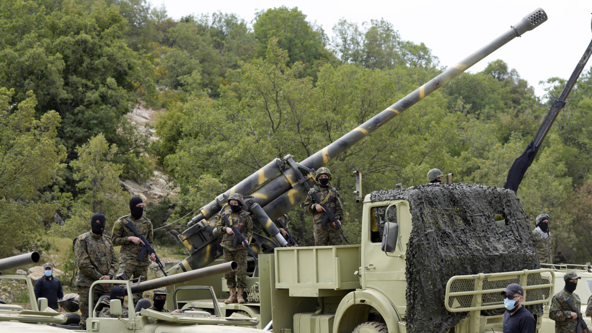 Артиллерийское орудие М-46 иранского производства на вооружении у «Хезболлы»