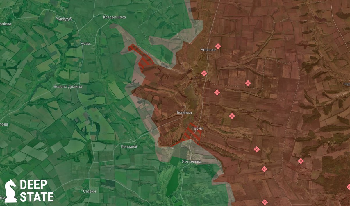 Ситуация на лиманском направлении по версии DeepState