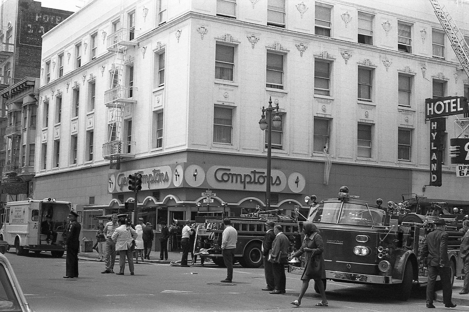 «Кафе Комптона» в Сан-Франциско, 1970 год