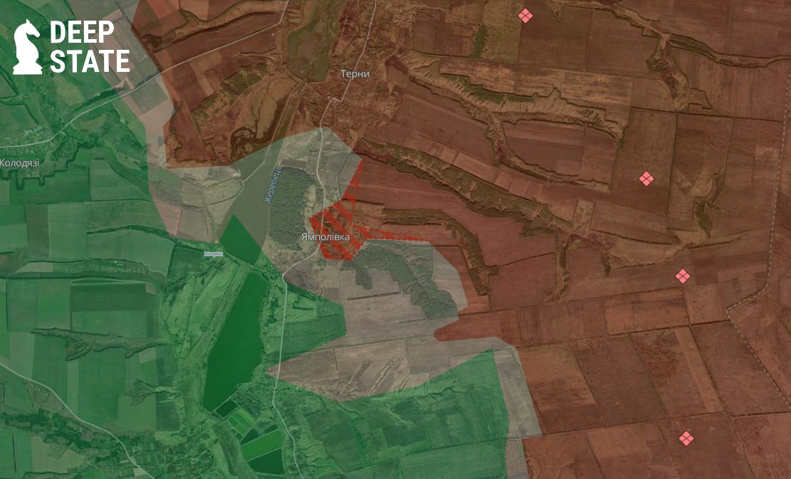 Ситуация на лиманском направлении по версии DeepState