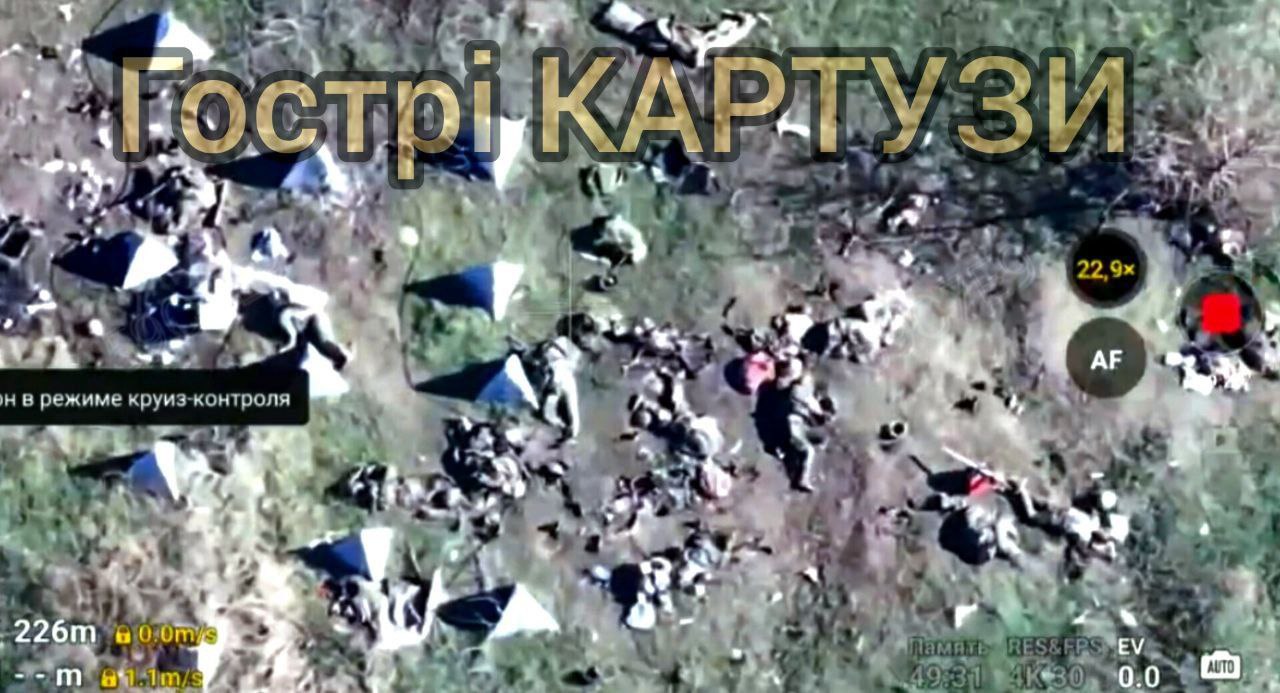 Тела российских военных в районе Родинского на покровском направлении